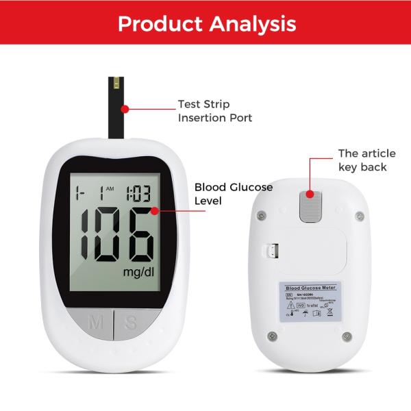 Hemoglobin Meter Household Medical Devices Blood Glucose Monitor Test Kit