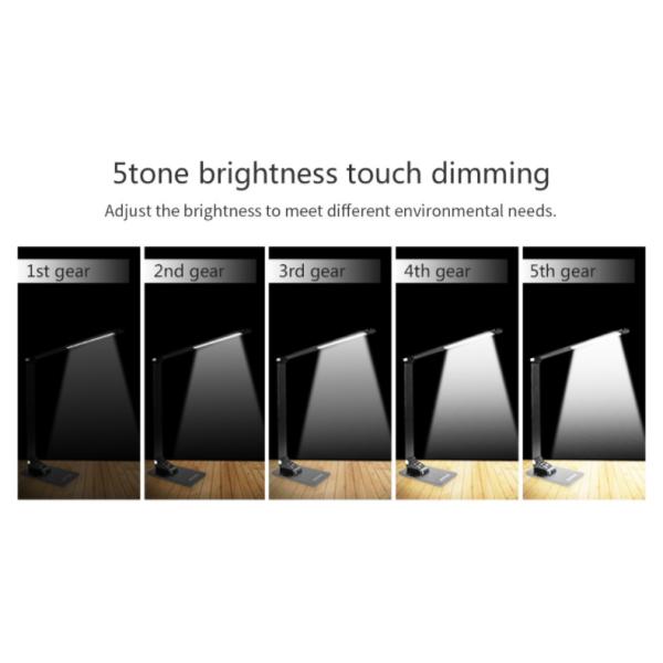 Business Intelligence Dimmable Bedside Table Lamp , 5V 2A Dimmable Touch Table Lamp
