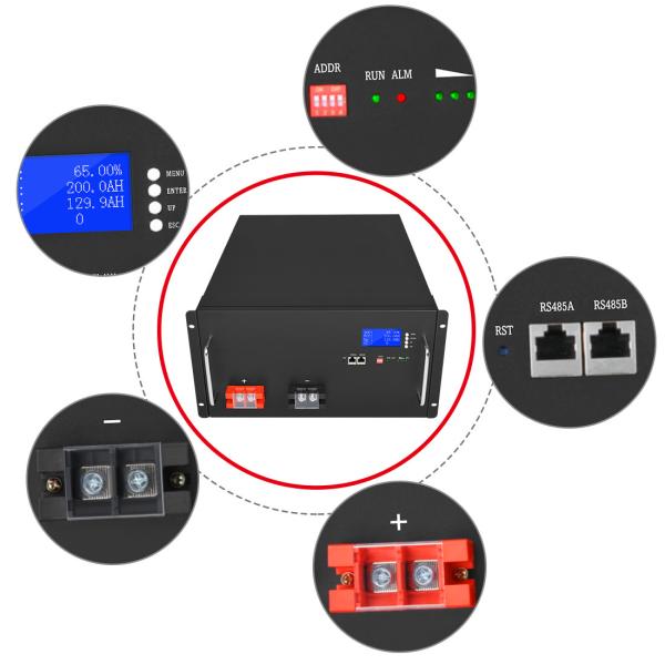 Rechargeable Lifepo4 Battery For Apc Ups Deep Cycle 48V 200Ah 400Ah