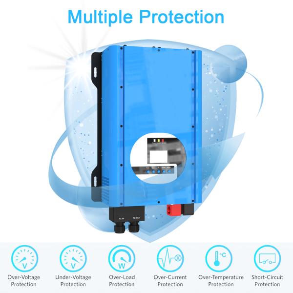 3KW Pure Sine Wave Inverter Bidirectional Grid Connected Inverter With LCD Display