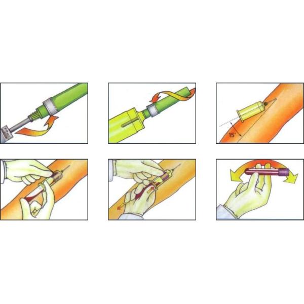 Blue Steriled Pen Type Blood Collection Needle 23G For Multiple Samples