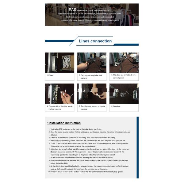 Aluminum alloy 8.2Mhz shopping mall alarm jammer radio receiver transmitter used clothing stores