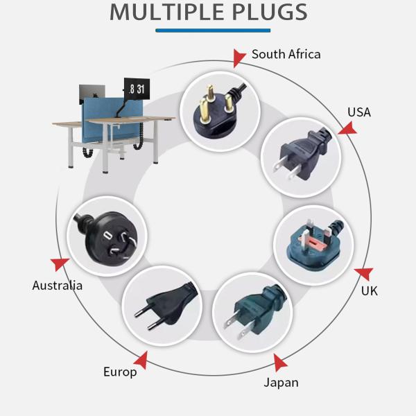 Effortlessly Switch Between Sitting and Standing with Uplift Electric Sit-Stand Desk 4 Memory Presets Optional Colors