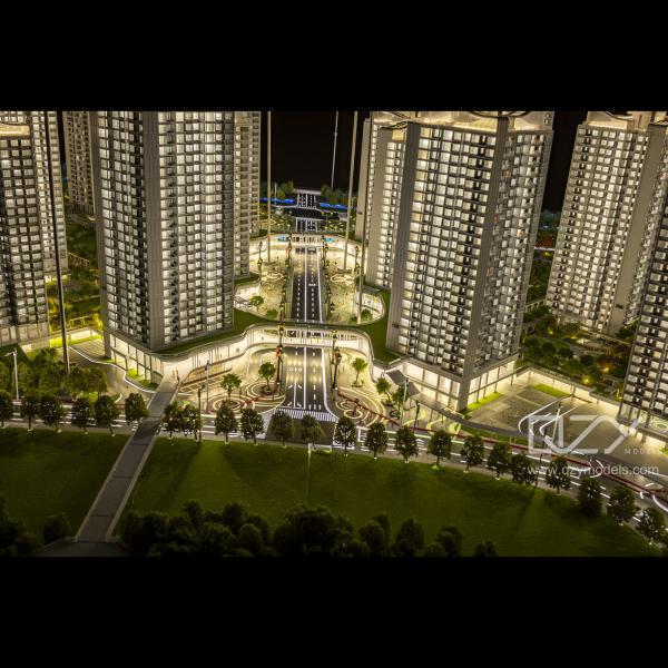 1/250 Real Estate Scale Architectural Model Making Supplies Hengqin New Neighbourhood