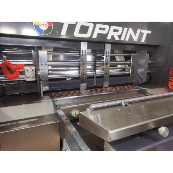 Automatic Flexo Printer Slotter Machine , Folder Gluer Strapper Inline Machine