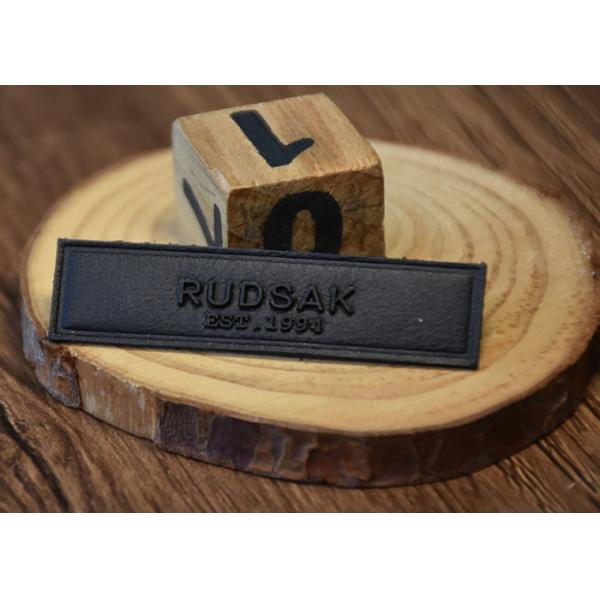 Printed Silicone Logo Jeans Leather Patches Custom For Clothing