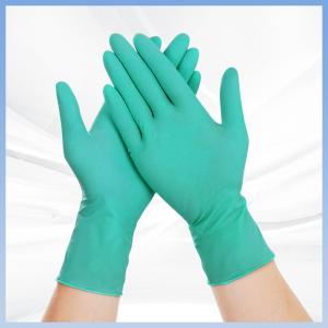 China Green Hygienic Nitrile Gloves Food Safe Prep Safe 6 Mil Nitrile Gloves wholesale