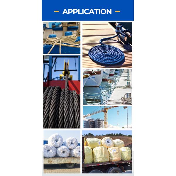 High Strength UV Resistant Chemical Resistant Polyester Rope for Marine and Industrial Use