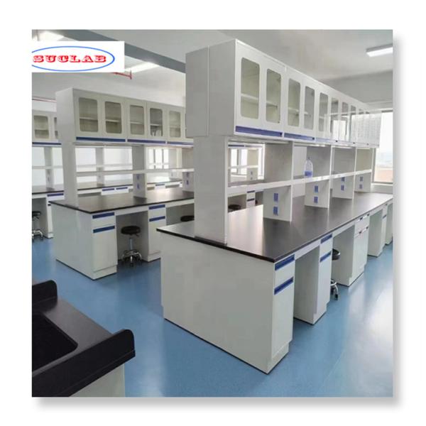 Solid Chemistry Lab Bench with High Environmental Friendliness Drawers for Laboratory
