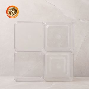 PET Plastic Tiramisu Dessert Cupcake Packing Box With Lid