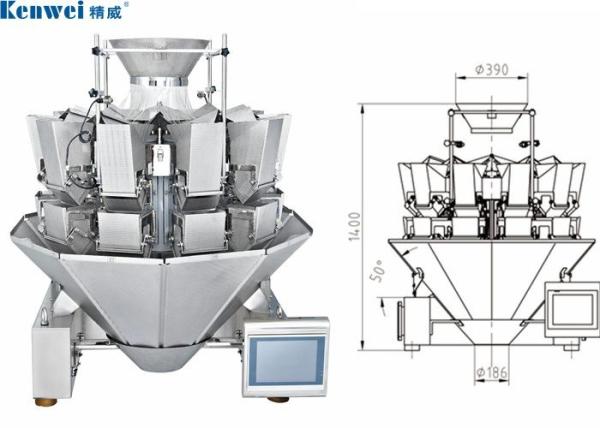 Quality Multiple Language Frozen Food Multihead Weighing Machine for sale