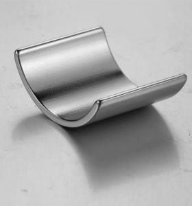 China Industrial Thin Ring N52 Neodymium Arc Magnets Customized Size on sale