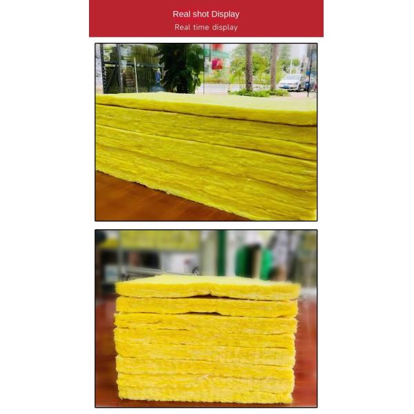 Wall Thermal Insulation Glass Wool Board With Foil Building Material 1.2m Length
