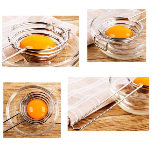 Stainless Steel Kitchen Gadget Tools Egg Separator Rustproof