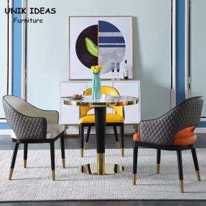 0.6CBM Nordic Dining Chair 4 Seater Scandinavian Dining Room Table And Chairs Marble