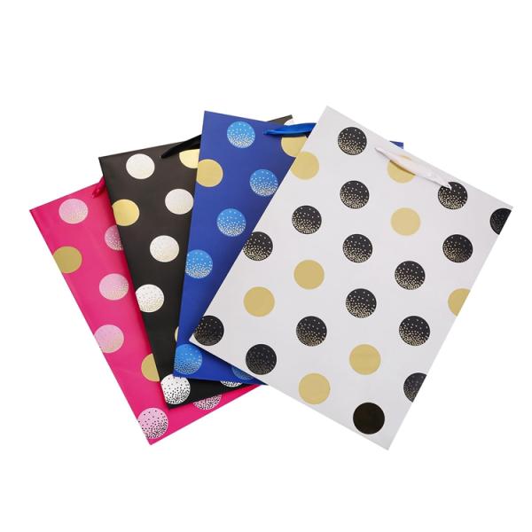 CMYK 4 Color Offset Printing Portable Store Shopping Carry Small Paper Bags For Socks