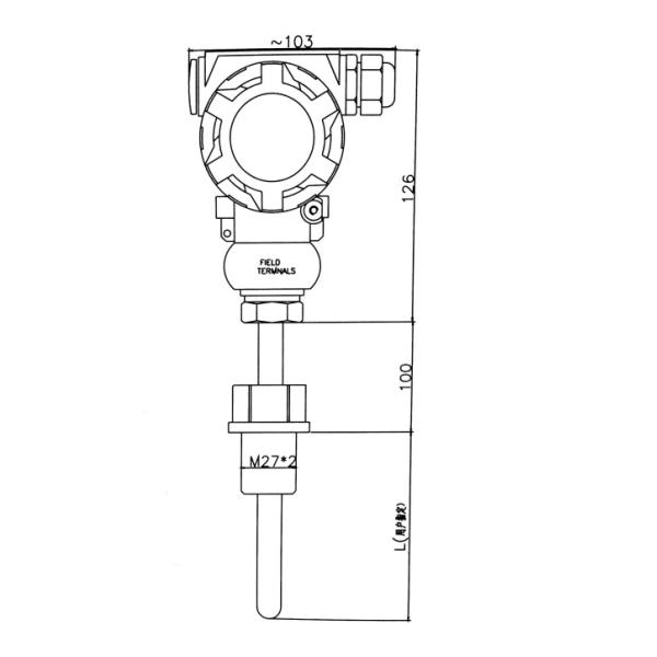 High Precision High Temp Pressure Sensor 0-10v Output Temperature Transmitter