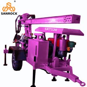 China Trailer Mounted Water Well Drilling Machine Portable Hydraulic Water Well Drilling Rig wholesale