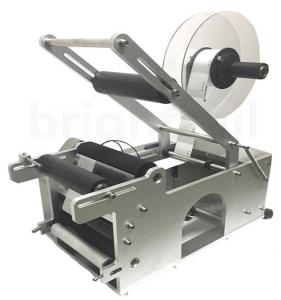 China Cylinder Desktop 10pcs/Min Semi Automatic Bottle Labeling Machine on sale