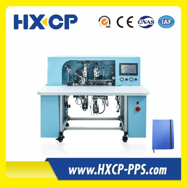 Quality HX18B Semi Auto Notebook Elastic Band Elastic String Fixing Machine Cover Edge Side Multi-functional for sale