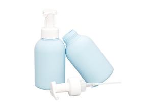 China Blue Packaging Material Pe Foam Pump Bottle 500ml For Hand Sanitizer wholesale