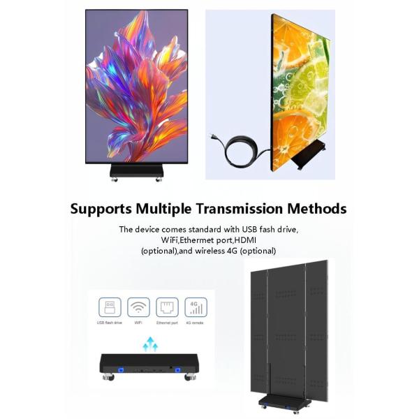 LED vertical advertising screen Mirror LED screen Foldable LED screen