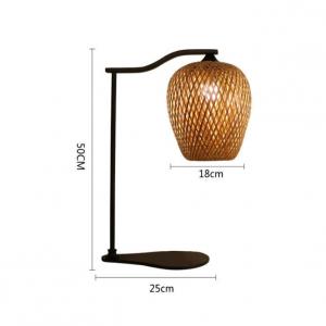 China Atmosphere Rattan Table Lamp , Bamboo Table Light For Indoor Decorative wholesale