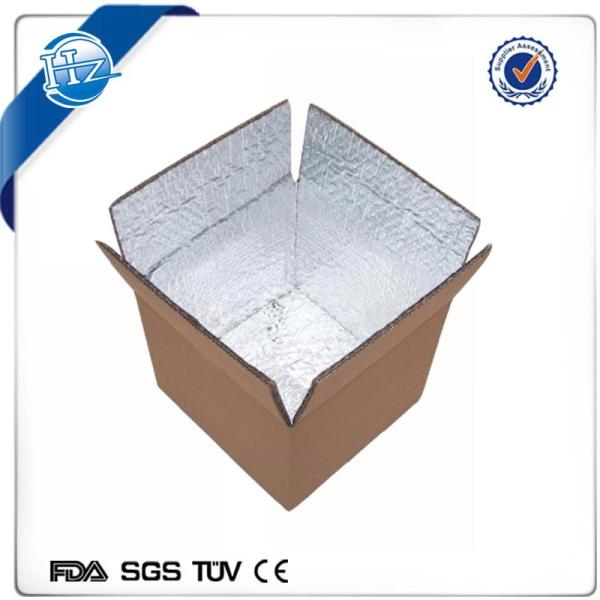 Aluminum Foil Lined Paper Box For Thermo Delivery Of Cakes Vegetables Fruits Food Thermo Box