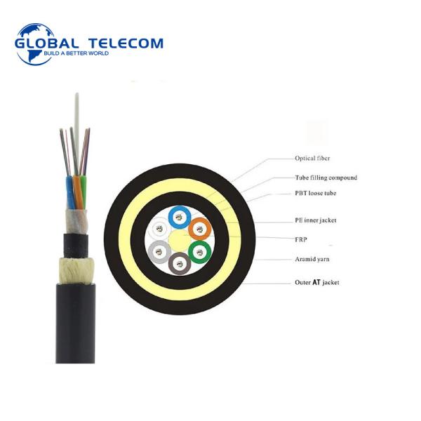 Quality adss fiber optic cable 8 core 12core 24core 48 core 96 core single mode fiber optic cable for sale