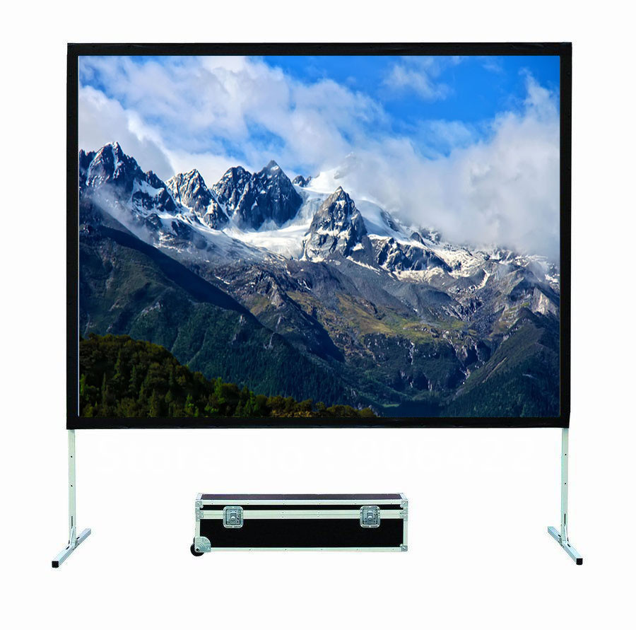 China Collapsible PVC Projector Foldable Screen Front Rear Fast Folding wholesale