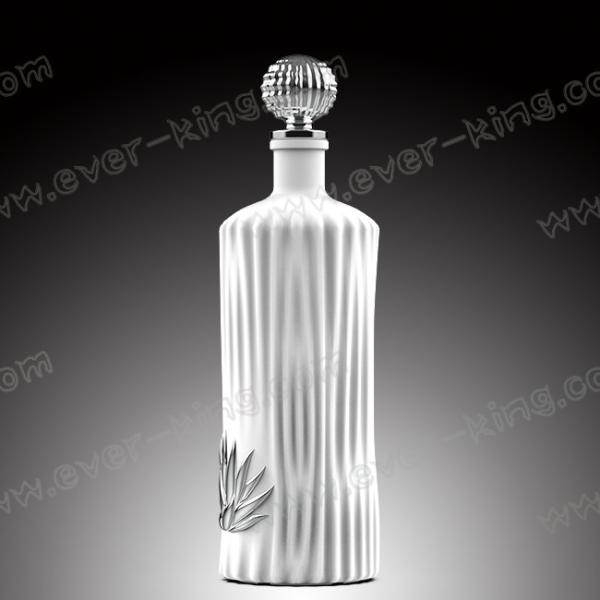 Super Flint Round Liquor Glass Bottle Empty Customized 750ml