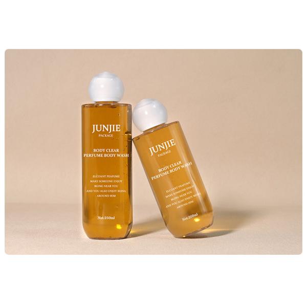 Premium Plastic 200ml 250ml for Clear Frosted Ball-Shaped Cosmetic Bottles for Skin Care Serum Premium Toner Packaging Screw Cap