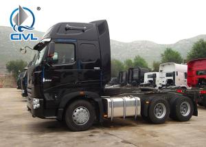 China SINOTRUK HOWO A7 6 X 4 Tractor Truck , New Prime Mover Truck for Sale , Wild Black color wholesale