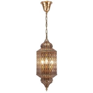 China LED Muslim Style Copper Bronze Pendant Light Copper Light Chandelier wholesale