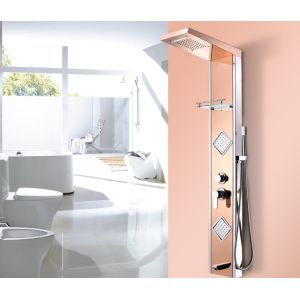 High Gloss Painting ODM 304SUS Thermostatic Shower Set