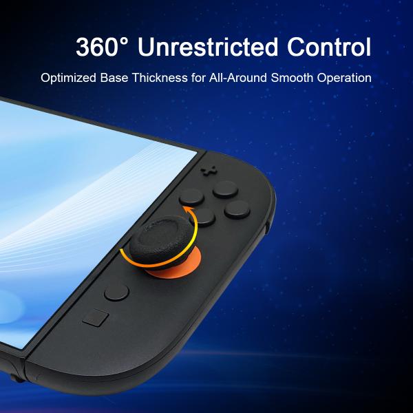 4-in-1 Textured Thumb Grip Caps for Nintendo Switch Joy-Con – Anti-Slip, Enhanced Control