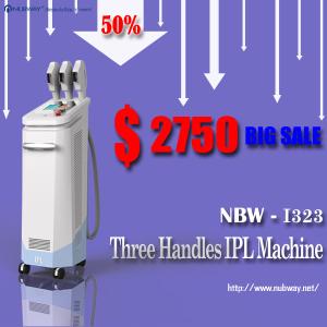 China Biggest Promotion!!! 50% discounts off!!! 3 handles ipl skin rejuvenation machine home wholesale