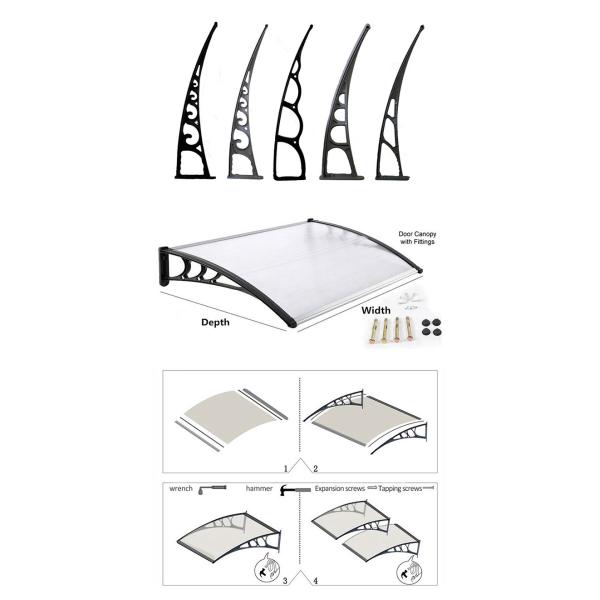 CE 800x1000mm Retractable PC Awning