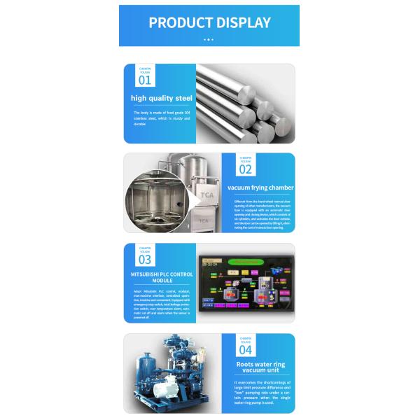 Stainless Steel Fruit And Vegetables Seafood French Fries Chicken Industrial Vacuum Fryer