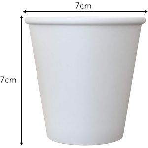 Coffee 100 Biodegradable 6 Oz Paper Cups With Lids