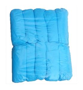 China Standard 15*38cm non-woven blue pp disposable surgical shoe cover,prevent dust and static wholesale