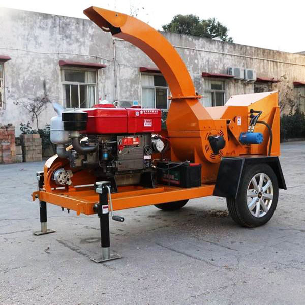 Diesel Mobile Tree Branch Garden Wood Crushing Machine