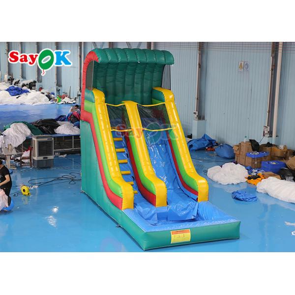 Wet Dry Inflatable Slide Anti Ruptured Commercial Inflatable Water Slide Pool Two PVC Coated Sides