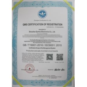 Quanhong FASTPCB Certifications