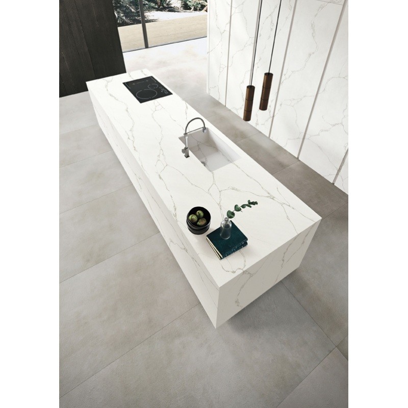 China Passerby Artificial Quartz Stone Slab 3200x1600mm Book Match Pattern wholesale