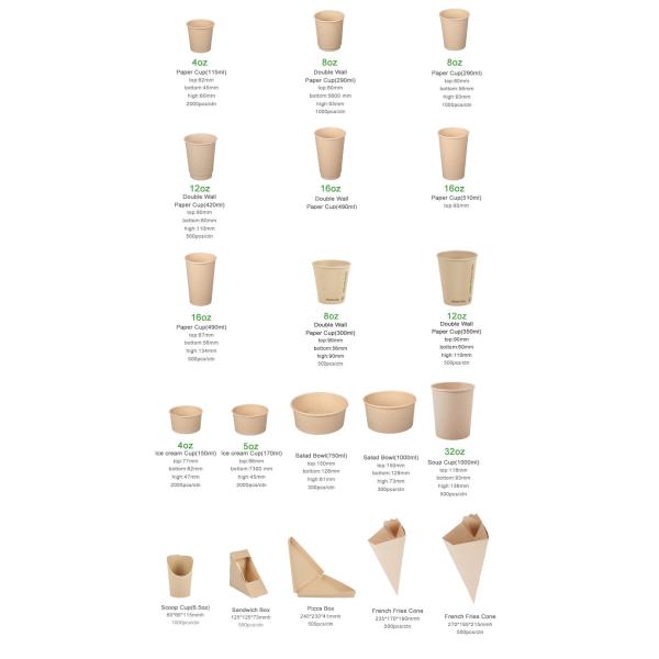 770ml 1270ml 1900ml Cardboard Takeaway Boxes For Salad Sushi