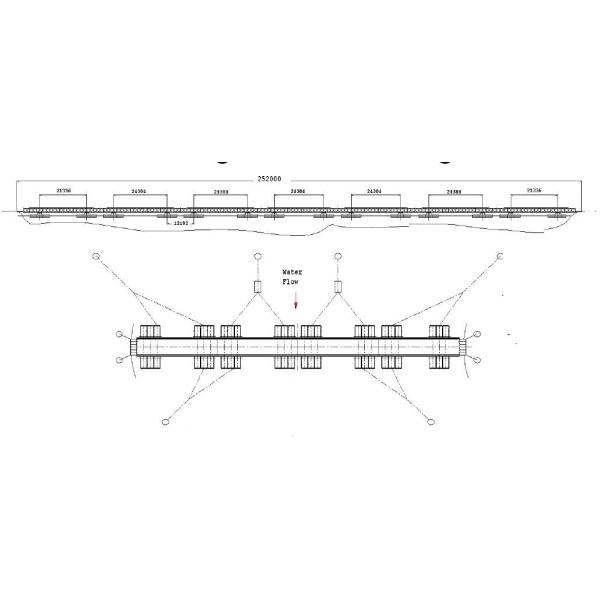 Simple Structure Floating Pontoon Bridge Elegant Appearance Solidly Longevity