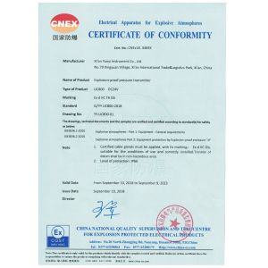 Xi'an Yunyi Instrument Co., Ltd Certifications
