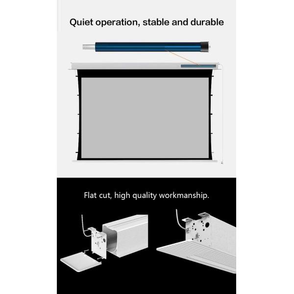 80 Inch - 120 Inch Drop Down Screen 8k Alr Cinema Screen With Tab Tensioned