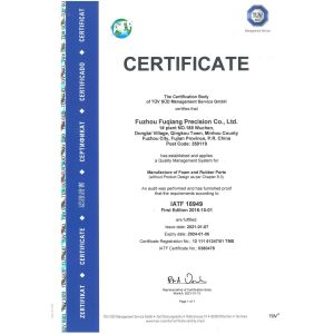 Fuzhou Fuqiang Precision Co., Ltd. Certifications